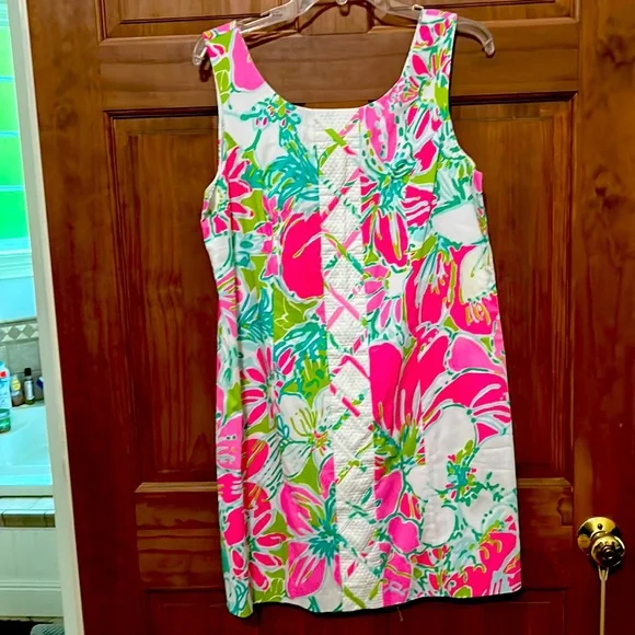 Lily Pulitzer Flamingo Pink Cathy Shift dress - Picture 1 of 3